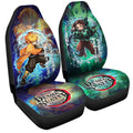 Tanjiro And Zenitsu Car Seat Covers Custom Characters Car Accessories - Gearcarcover - 3