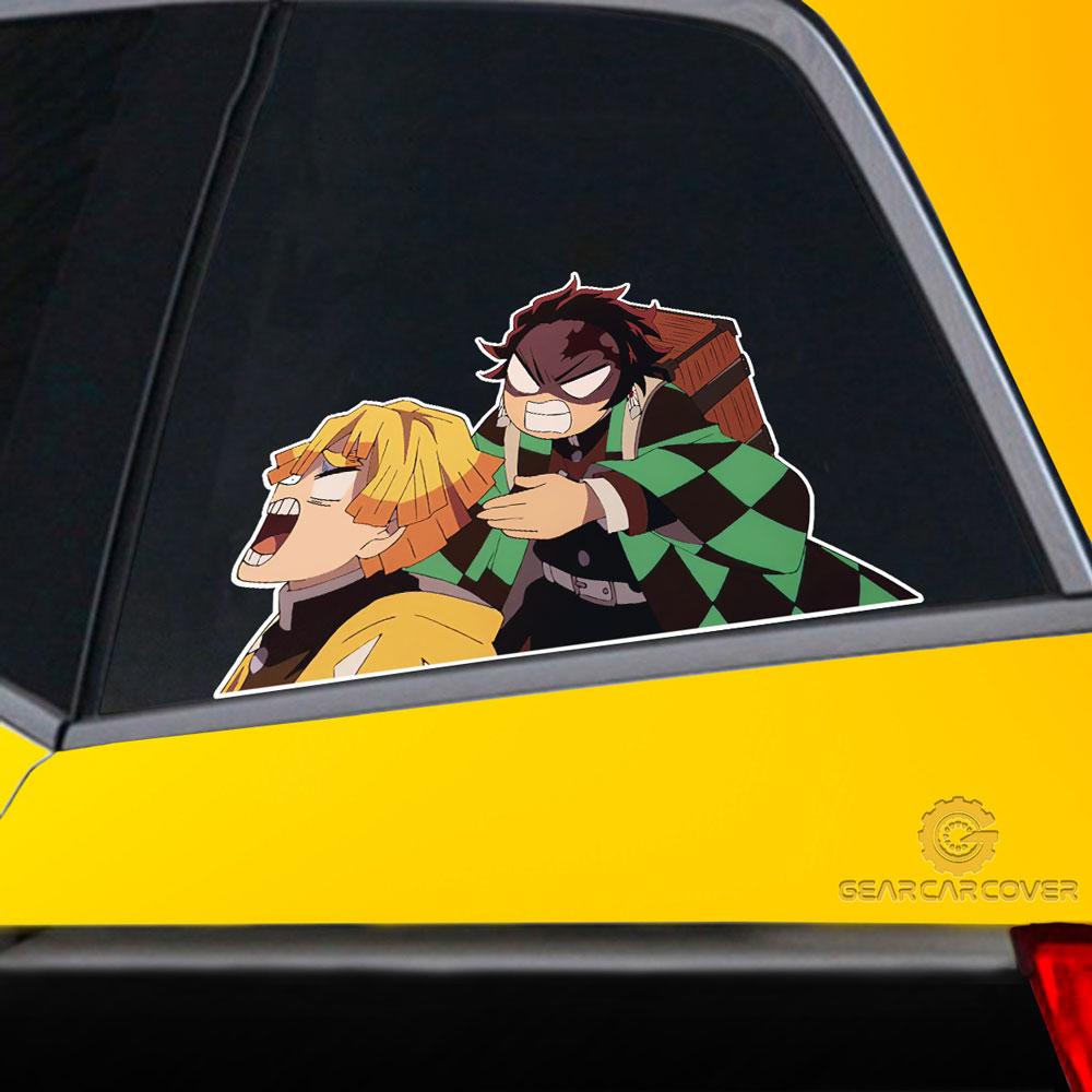 Tanjiro And Zenitsu Car Sticker Custom Car Accessories - Gearcarcover - 2
