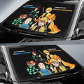 Tanjiro And Zenitsu Car Sunshade Custom - Gearcarcover - 2