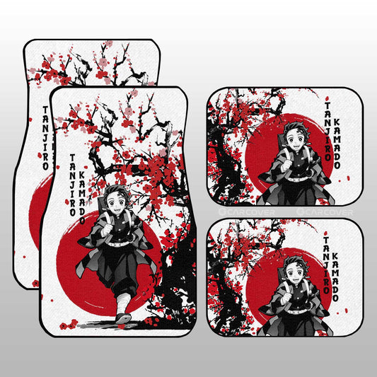 Tanjiro Car Floor Mats Custom Japan Style Car Accessories - Gearcarcover - 1