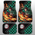 Tanjiro Car Floor Mats Custom Sun Breathing Skill Car Accessories - Gearcarcover - 2
