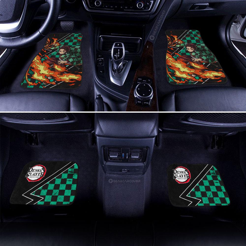 Tanjiro Car Floor Mats Custom Sun Breathing Skill Car Accessories - Gearcarcover - 3