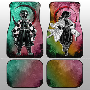 Tanjiro Giyuu Car Floor Mats Custom Car Accessories - Gearcarcover - 1