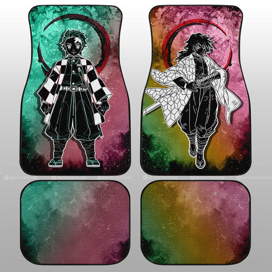 Tanjiro Giyuu Car Floor Mats Custom Car Accessories - Gearcarcover - 1