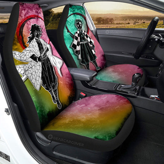 Tanjiro Giyuu Car Seat Covers Custom Car Accessories - Gearcarcover - 2