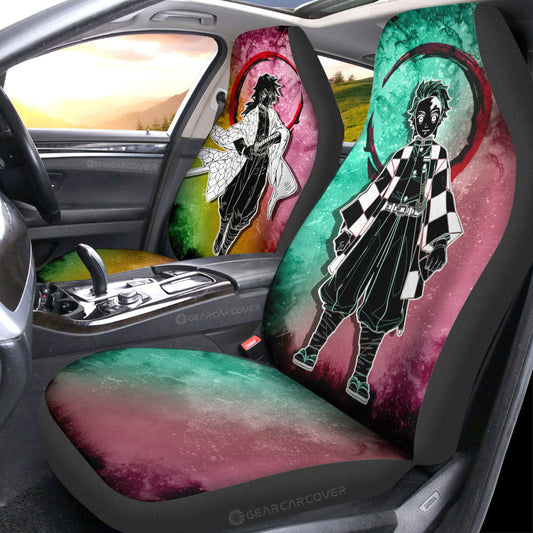 Tanjiro Giyuu Car Seat Covers Custom Car Accessories - Gearcarcover - 1