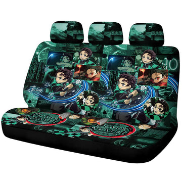 Tanjiro Kamado Car Back Seat Cover Custom - Gearcarcover - 1