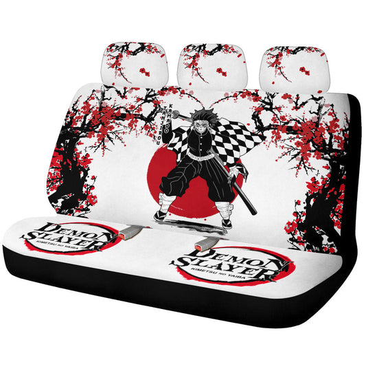 Tanjiro Kamado Car Back Seat Covers Custom Japan Style Car Accessories - Gearcarcover - 1