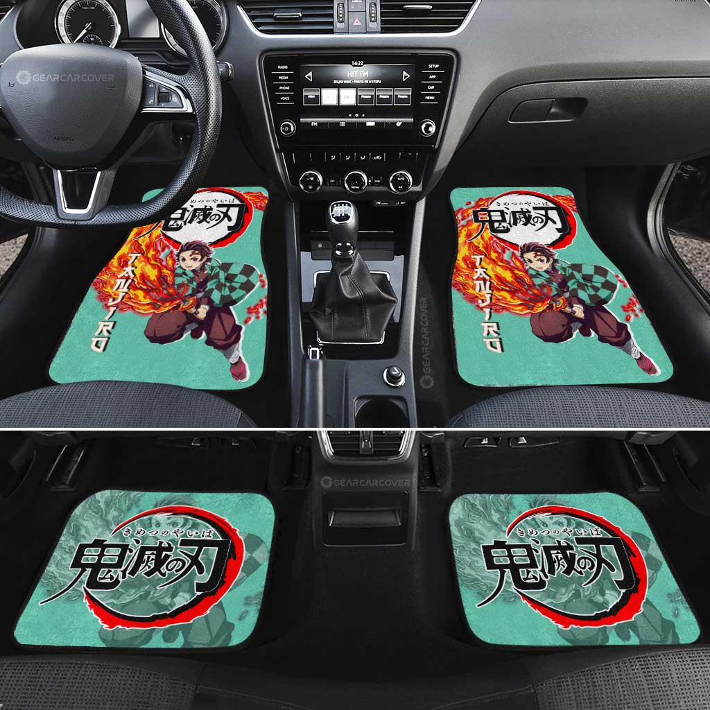 Tanjiro Kamado Car Floor Mats Custom Car Accessories - Gearcarcover - 2