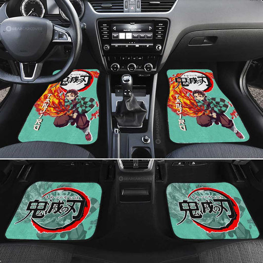 Tanjiro Kamado Car Floor Mats Custom Car Accessories - Gearcarcover - 2