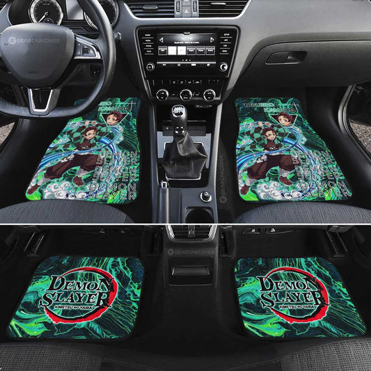 Tanjiro Kamado Car Floor Mats Custom Car Accessories - Gearcarcover - 2