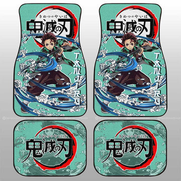 Tanjiro Kamado Car Floor Mats Custom Car Accessories - Gearcarcover - 1