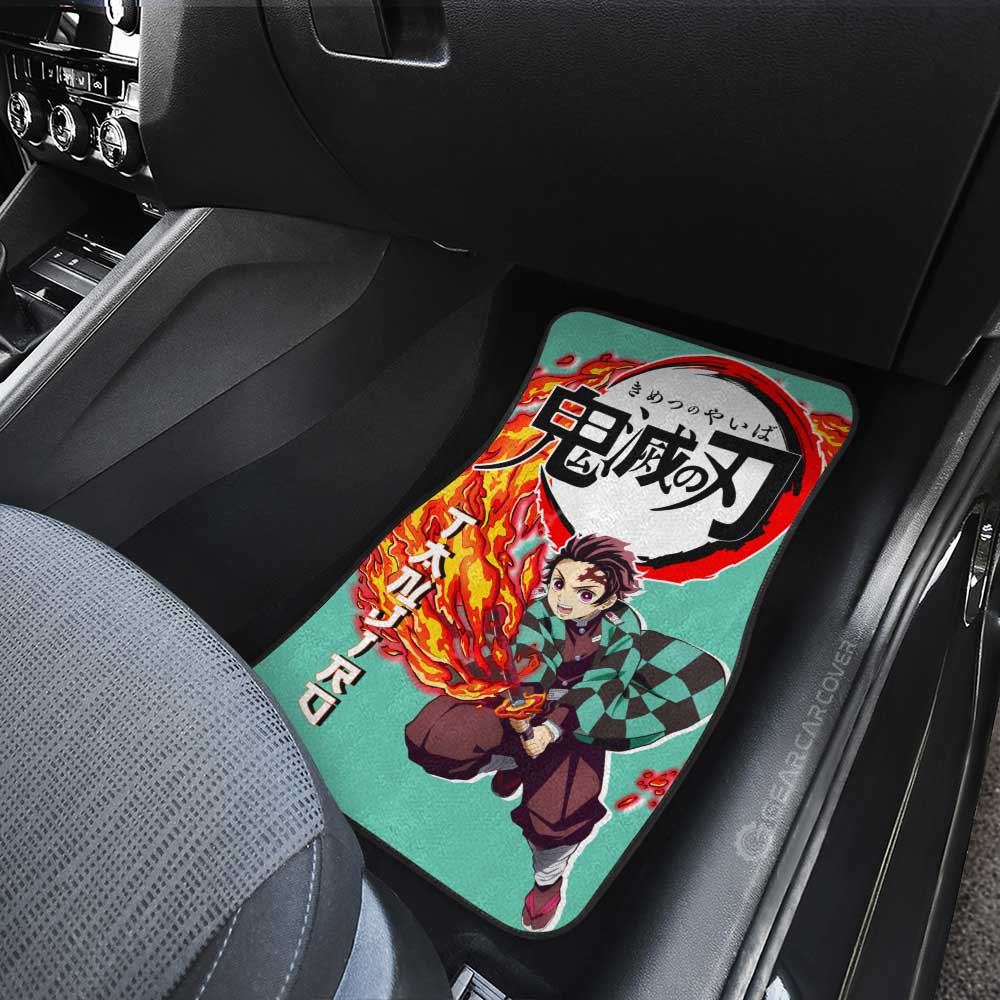 Tanjiro Kamado Car Floor Mats Custom Car Accessories - Gearcarcover - 3