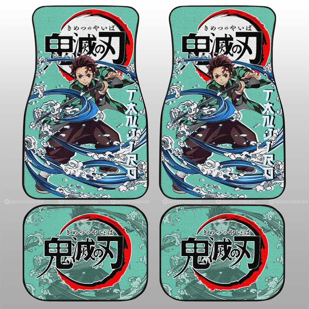Tanjiro Kamado Car Floor Mats Custom Demon Slayer Anime Car Accessories - Gearcarcover - 1