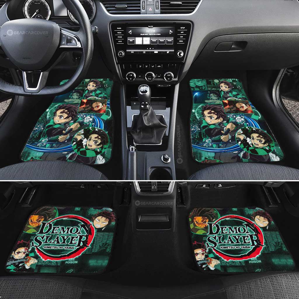 Tanjiro Kamado Car Floor Mats Custom Demon Slayer Anime - Gearcarcover - 2