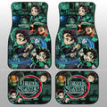 Tanjiro Kamado Car Floor Mats Custom Demon Slayer Anime - Gearcarcover - 1