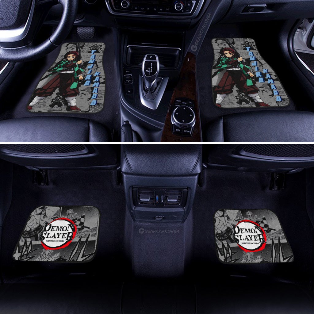 Tanjiro Kamado Car Floor Mats Custom Mix Mangas - Gearcarcover - 3