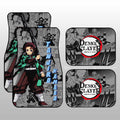 Tanjiro Kamado Car Floor Mats Custom Mix Mangas - Gearcarcover - 1