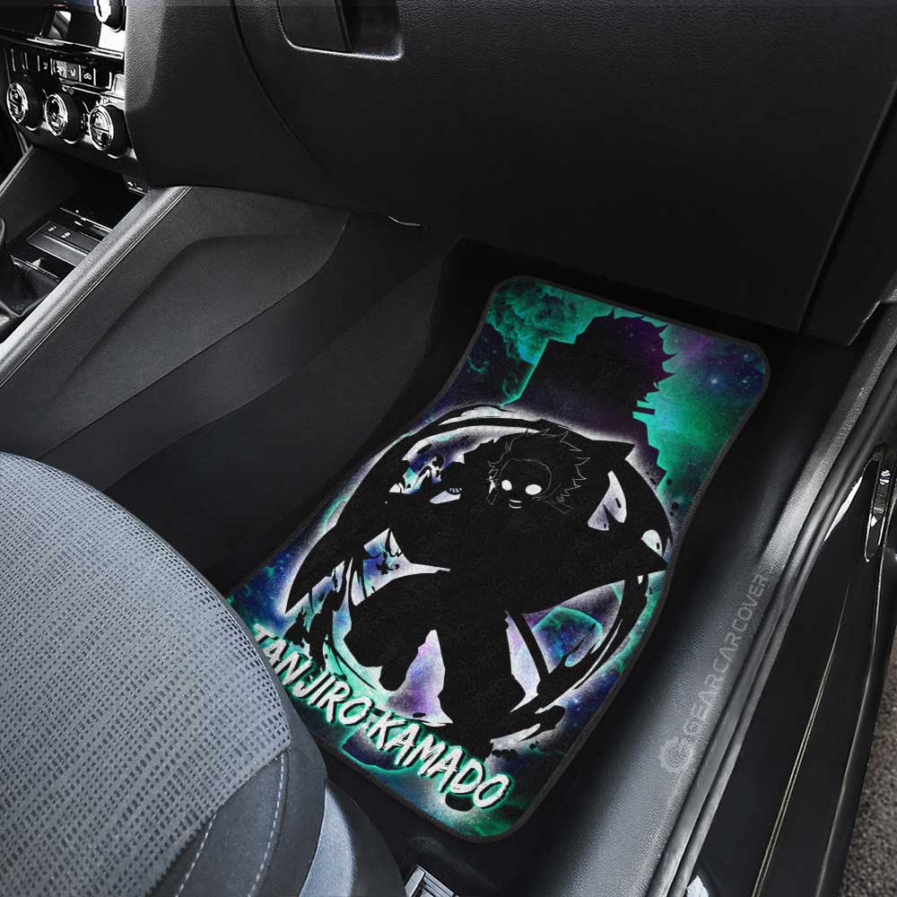 Tanjiro Kamado Car Floor Mats Custom Silhouette Style - Gearcarcover - 3