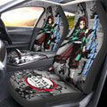 Tanjiro Kamado Car Seat Covers Custom Mix Mangas - Gearcarcover - 2
