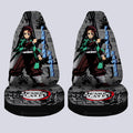 Tanjiro Kamado Car Seat Covers Custom Mix Mangas - Gearcarcover - 4