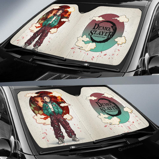Tanjiro Kamado Car Sunshade Anime Collection - Gearcarcover - 2