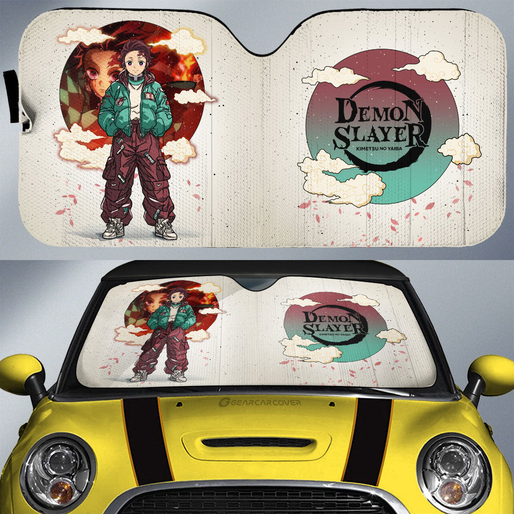 Tanjiro Kamado Car Sunshade Anime Collection - Gearcarcover - 1