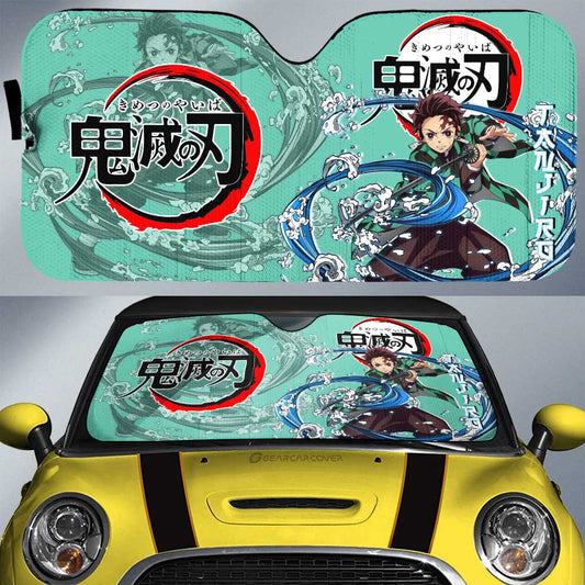 Tanjiro Kamado Car Sunshade Custom Car Accessories - Gearcarcover - 1