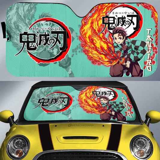 Tanjiro Kamado Car Sunshade Custom Car Accessories - Gearcarcover - 1