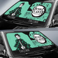 Tanjiro Kamado Car Sunshade Custom Car Accessories Manga Style - Gearcarcover - 2