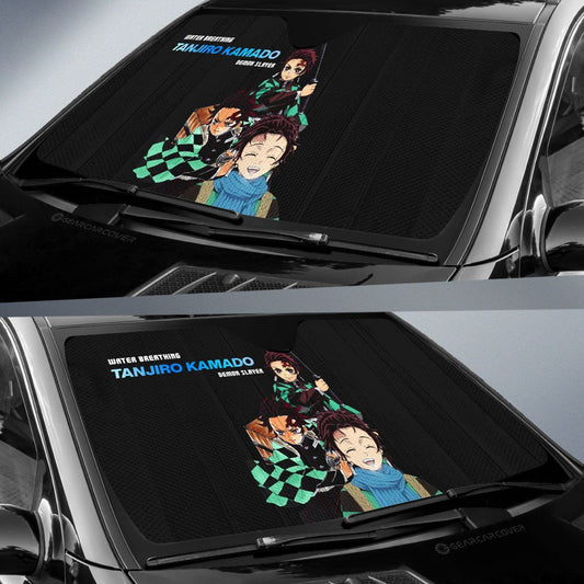 Tanjiro Kamado Car Sunshade Custom - Gearcarcover - 2