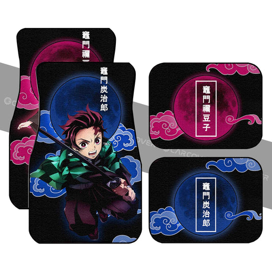 Tanjiro & Nezuko Car Floor Mats Custom Demon Slayer Anime Car Accessories - Gearcarcover - 2