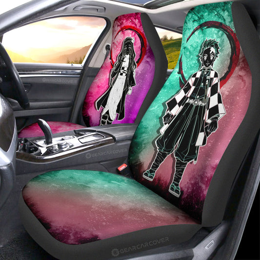 Tanjiro Nezuko Car Seat Covers Custom Car Accessories - Gearcarcover - 1