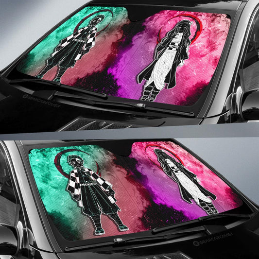 Tanjiro Nezuko Car Sunshade Custom Car Accessories - Gearcarcover - 2