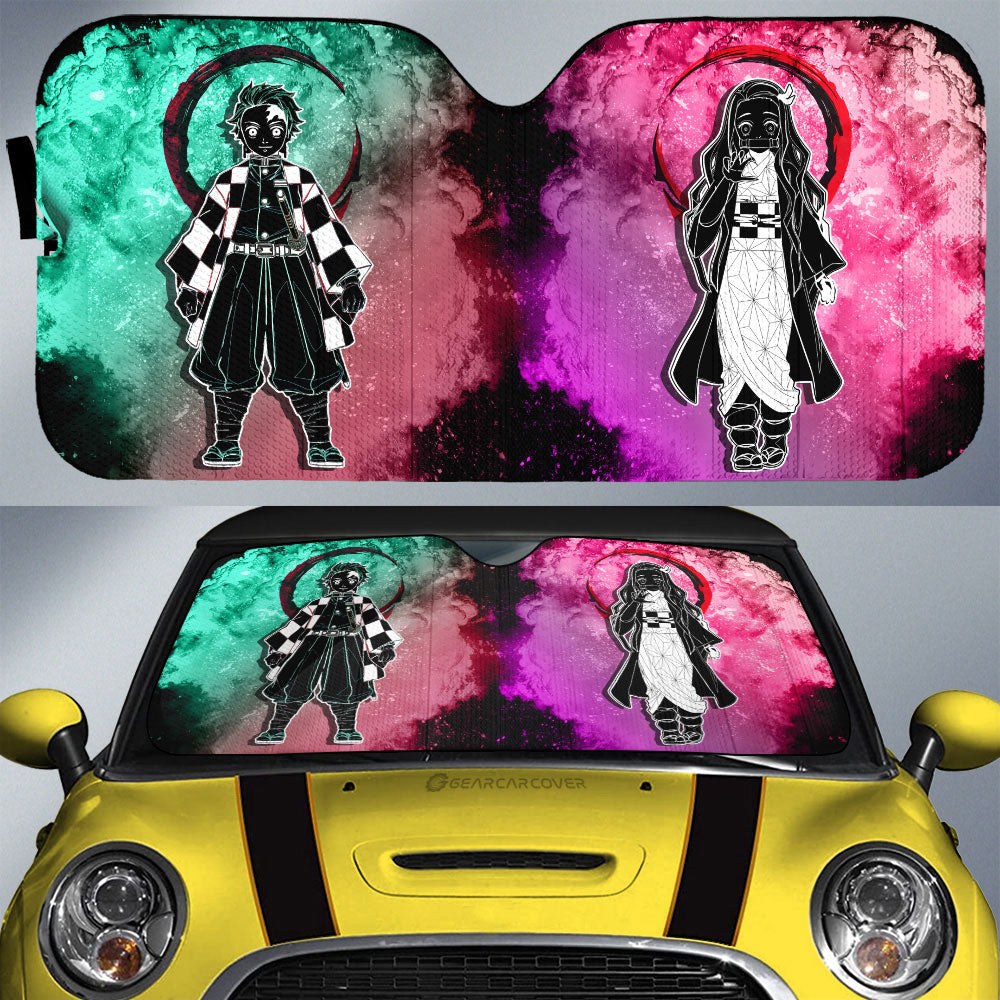 Tanjiro Nezuko Car Sunshade Custom Car Accessories - Gearcarcover - 1