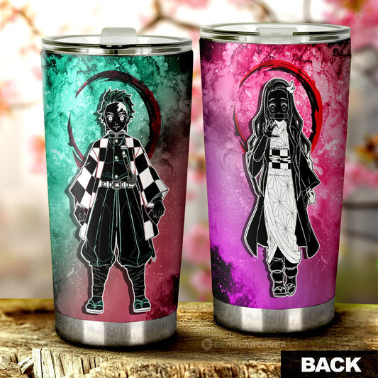 Tanjiro Nezuko Tumbler Cup Custom Car Accessories - Gearcarcover - 2