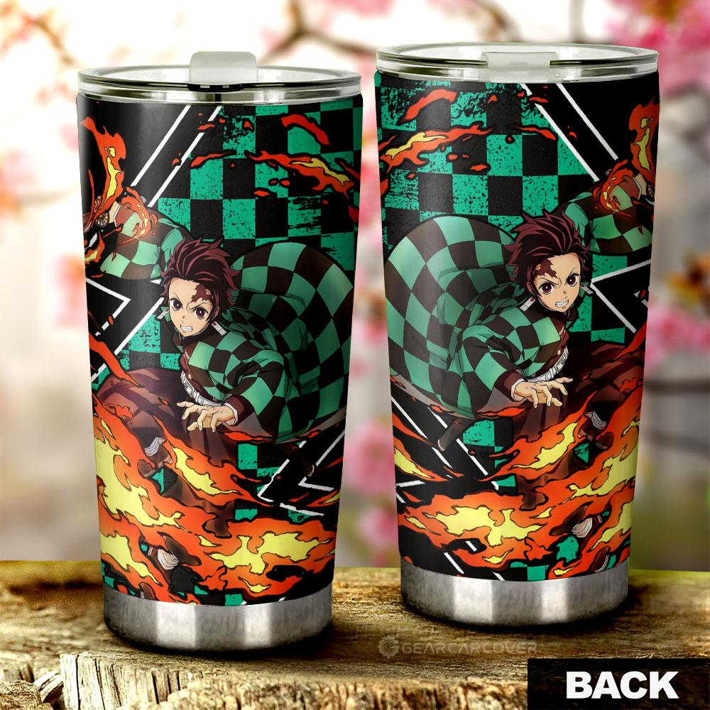 Tanjiro Tumbler Cup Custom Sun Breathing Skill Car Accessories - Gearcarcover - 3