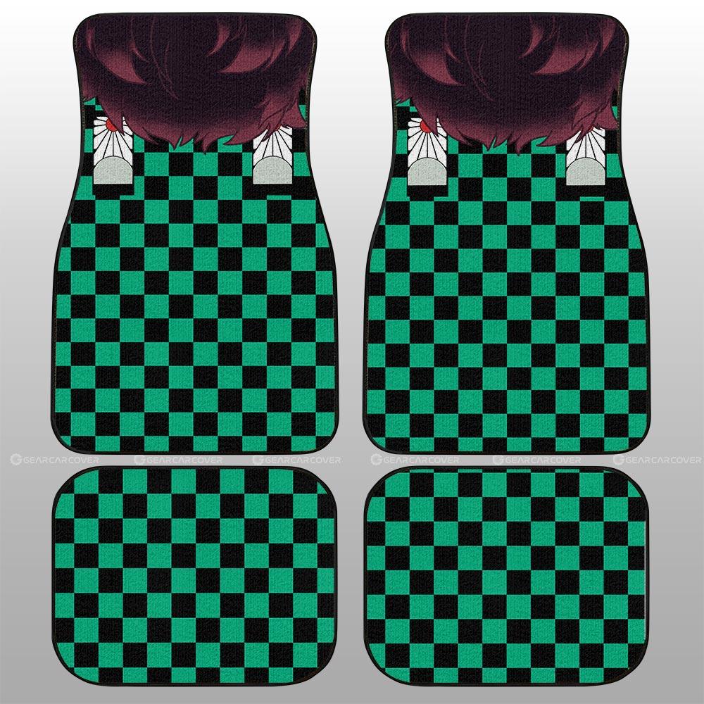 Tanjiro Uniform Car Floor Mats Custom Hairstyle Car Interior Accessories - Gearcarcover - 2