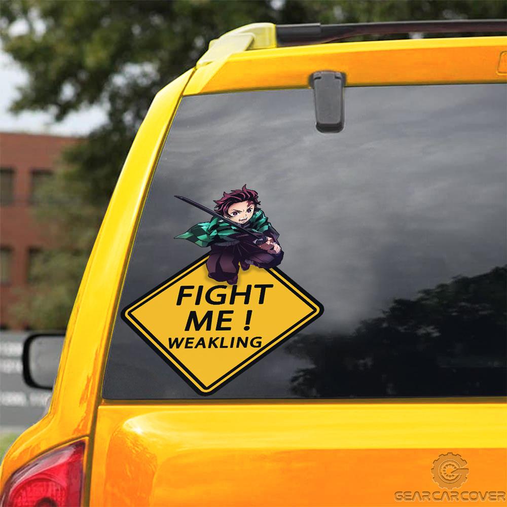 Tanjiro Warning Car Sticker Custom For Fans - Gearcarcover - 3