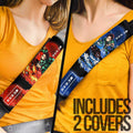 Tanjiro Water And Sun Breathing Skill Seat Belt Covers Custom Anime Demon Slayer Car Accessories - Gearcarcover - 1