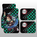 Tanjiro Water Car Floor Mats Custom Breathing Skill Car Accessories - Gearcarcover - 1