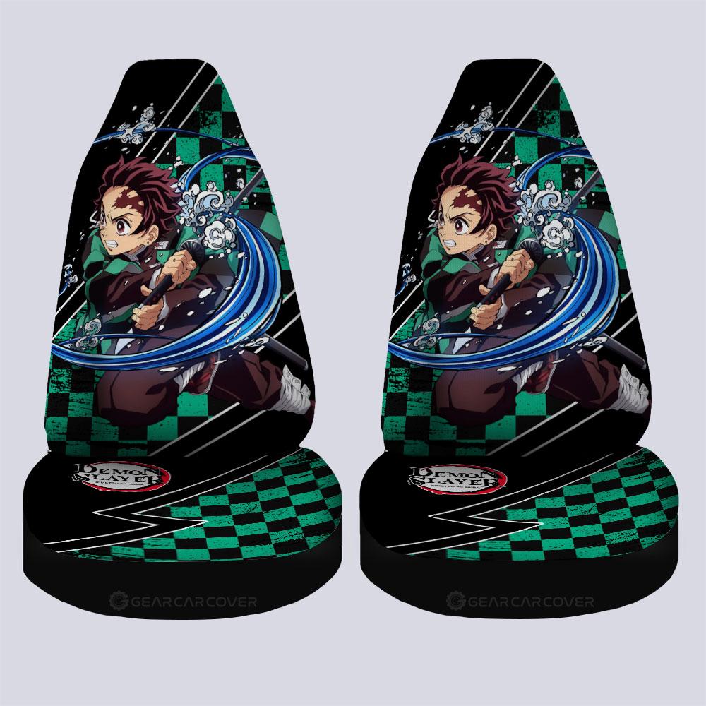 Tanjiro Water Car Seat Covers Custom Breathing Skill Car Accessories - Gearcarcover - 4