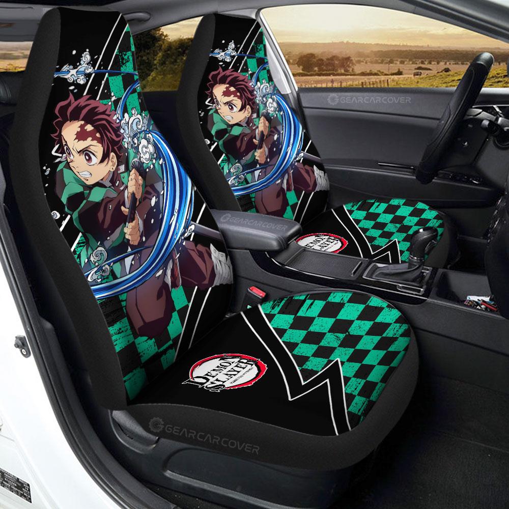 Tanjiro Water Car Seat Covers Custom Breathing Skill Car Accessories - Gearcarcover - 1