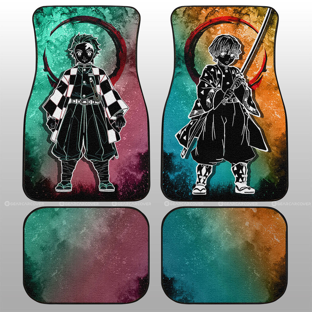 Tanjiro Zenitsu Car Floor Mats Custom Car Accessories - Gearcarcover - 1