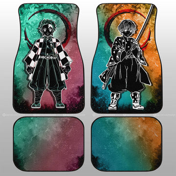 Tanjiro Zenitsu Car Floor Mats Custom Car Accessories - Gearcarcover - 1