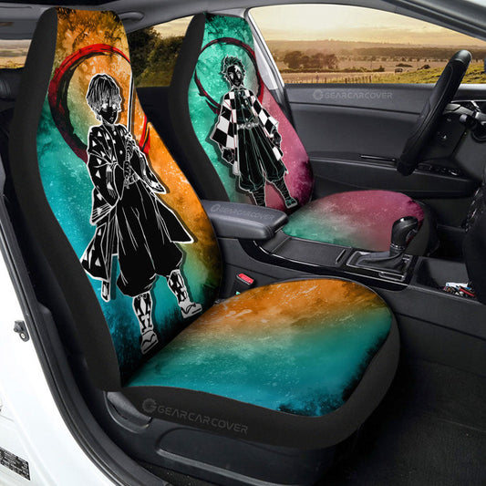 Tanjiro Zenitsu Car Seat Covers Custom Car Accessories - Gearcarcover - 2