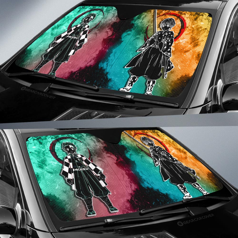 Tanjiro Zenitsu Car Sunshade Custom Car Accessories - Gearcarcover - 2