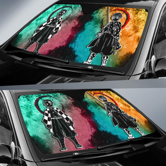 Tanjiro Zenitsu Car Sunshade Custom Car Accessories - Gearcarcover - 2