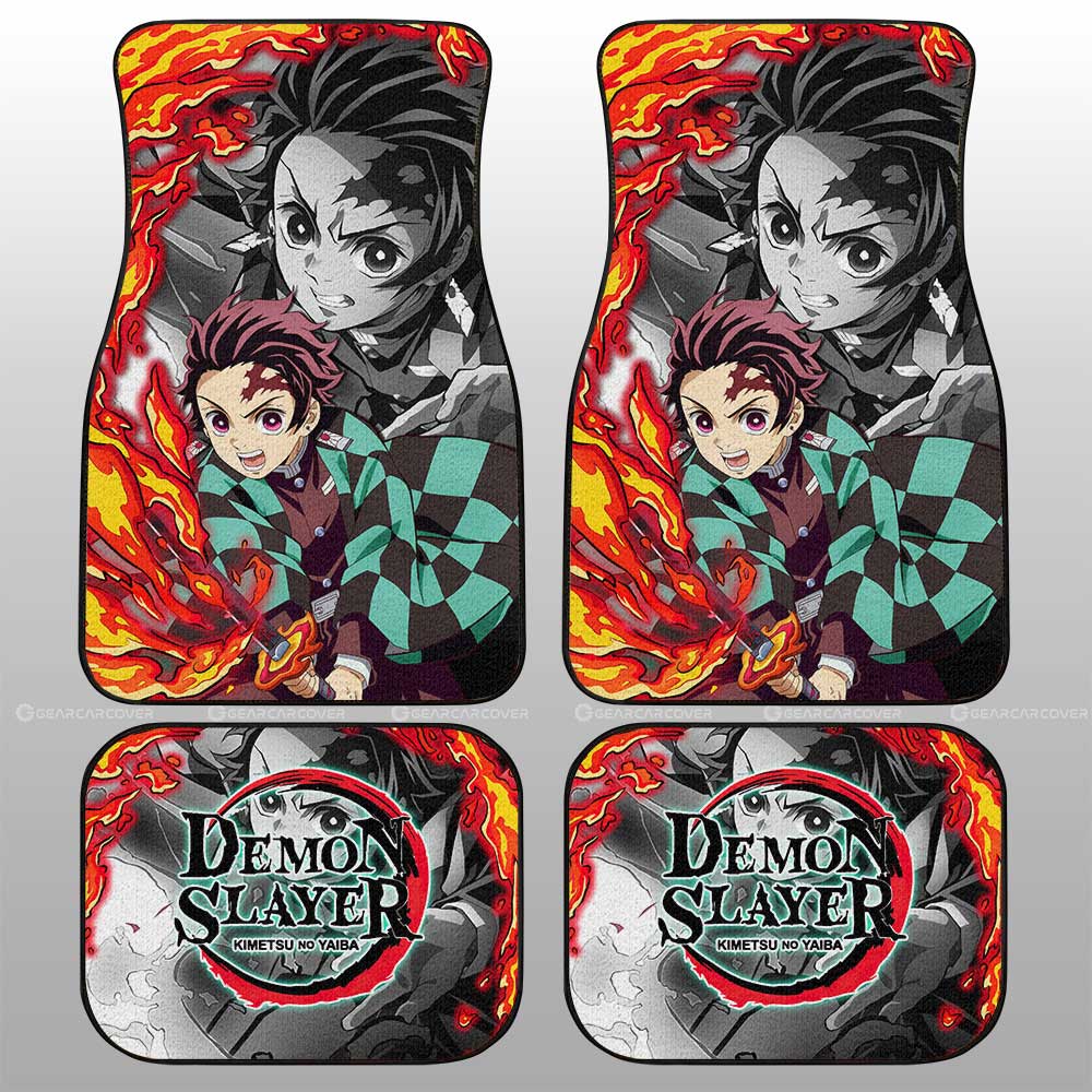 Tanjirou Kamado Car Floor Mats Custom Car Accessories - Gearcarcover - 1