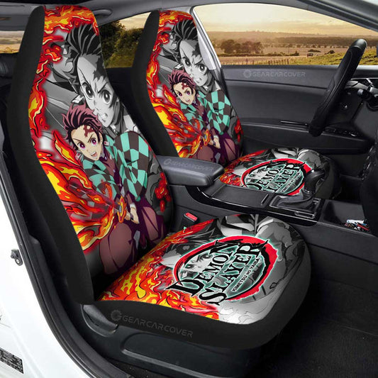 Tanjirou Kamado Car Seat Covers Custom Demon Slayer Anime Car Accessories - Gearcarcover - 2